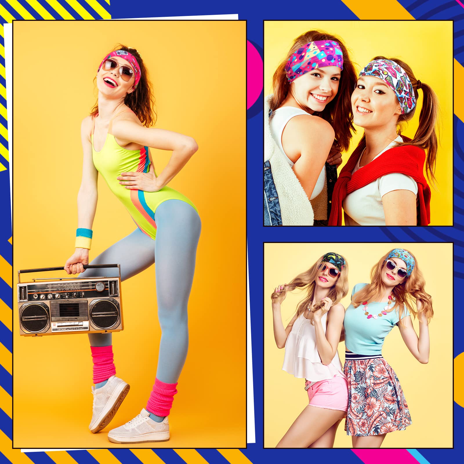 【ウィスパー】90 NINETY ヘアバンド vintage ヴィンテージ Amazon.co.jp: 20個 80年代 90年代 ネオンヘッドバンド レトロ